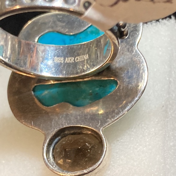 925 Amy Kahn Russell turquoise ring - Picture 2 of 6